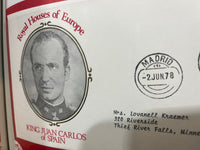 Royal Houses of Europe - Limited Commemorative Philatelic Covers.