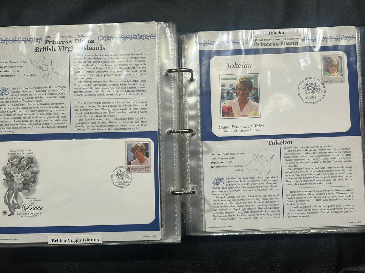 Official International Tributes to Princess Diana FDCs Collection