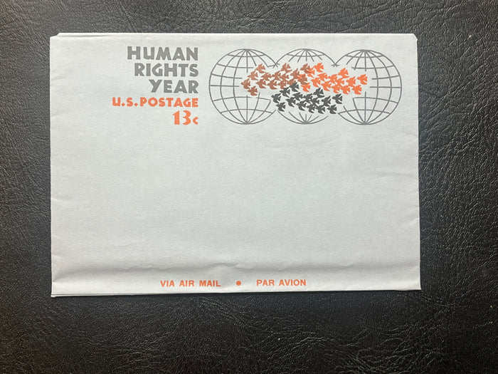 UC42    13c Human Rights Year envelope