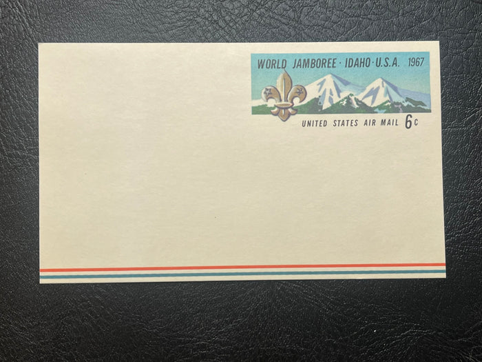 UXC7   6c World Jamboreee - Idaho . Air Mail Postal Card