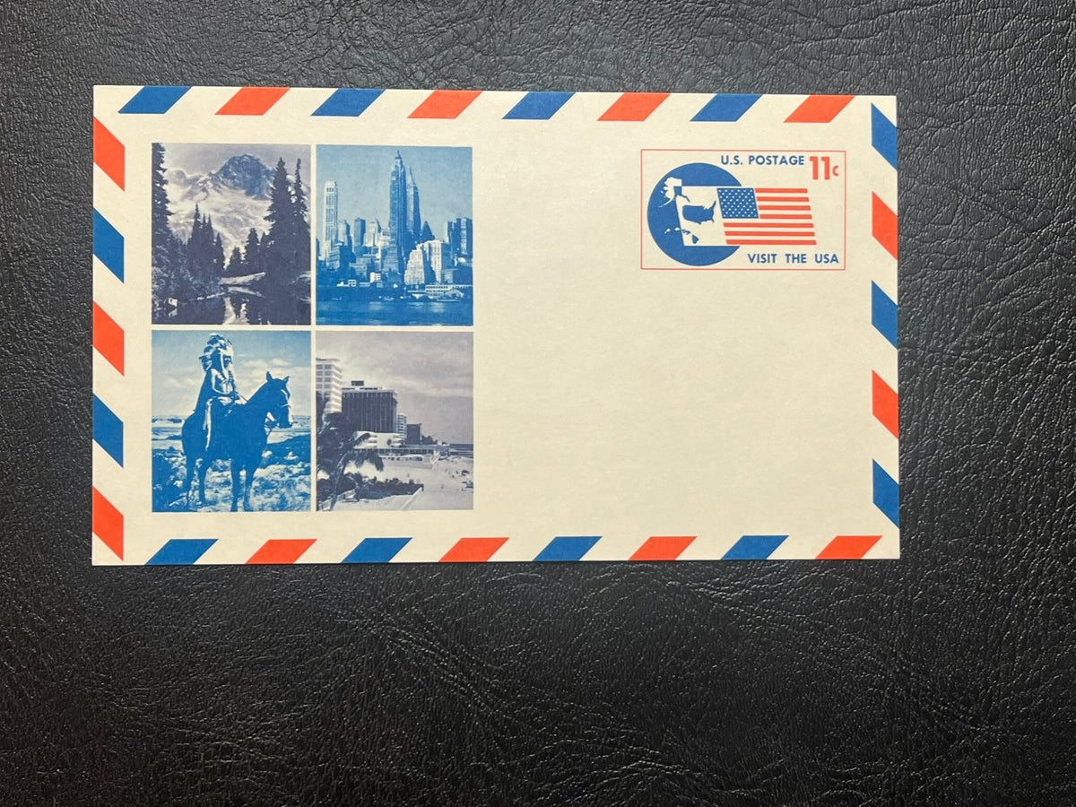 UXC5    11c Air Mail Postal Card - Visit the USA