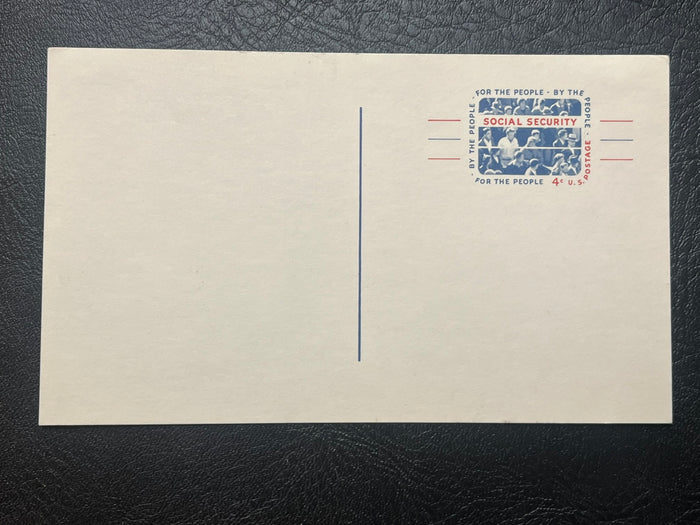 UX51      4c Social Security  Postal Card