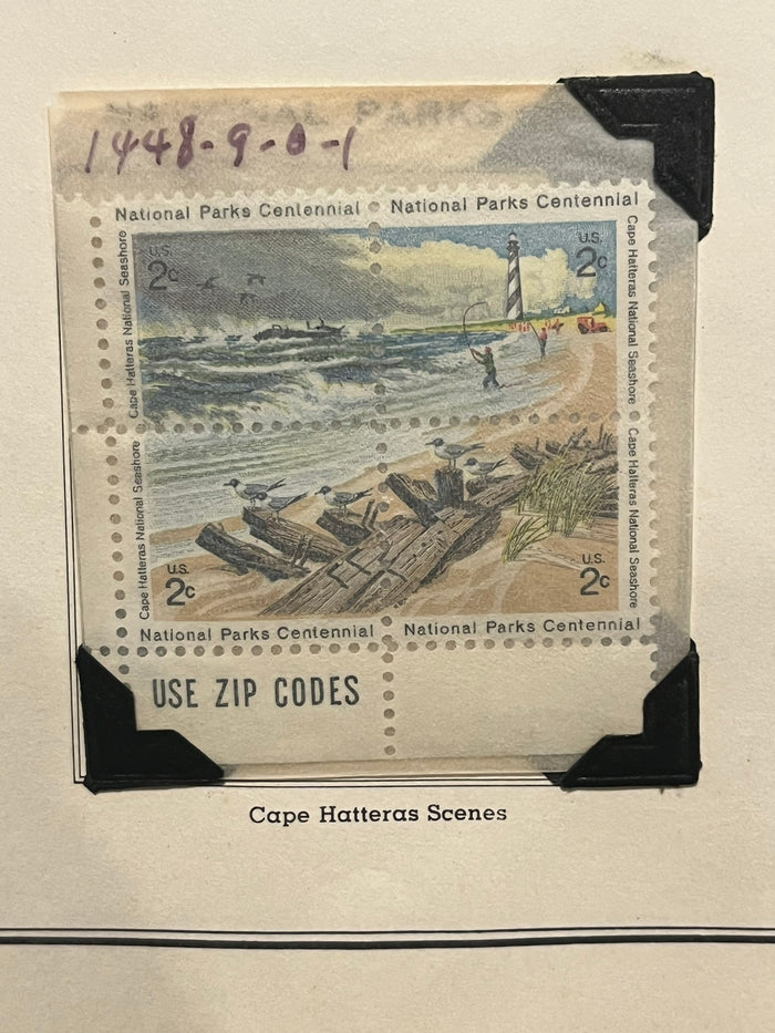 Cape Hatteras Scenes Plate Block