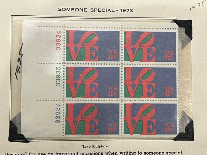 8c Someone Special Plate Block