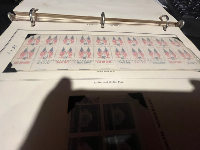 10c Regular Issue Flags Plate Block