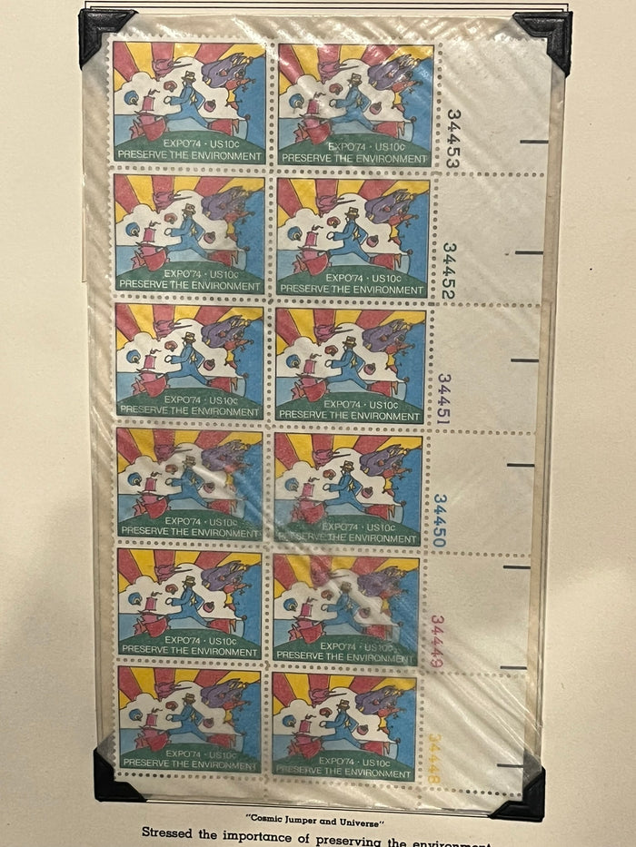 Expo '74 Plate Block