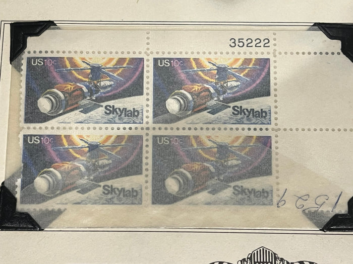 10c Skylab Plate Block