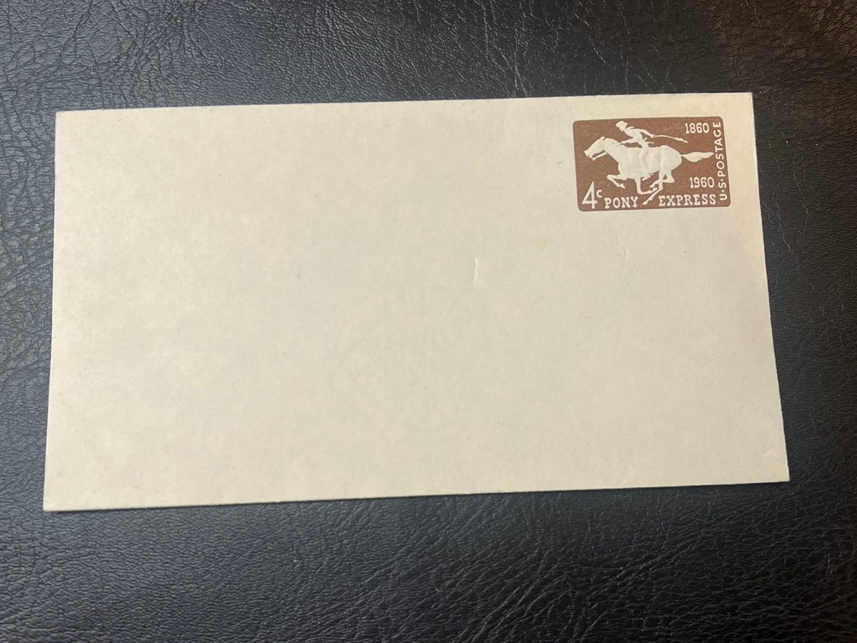 U543  1960 4c Pony Express Stamped Envelope