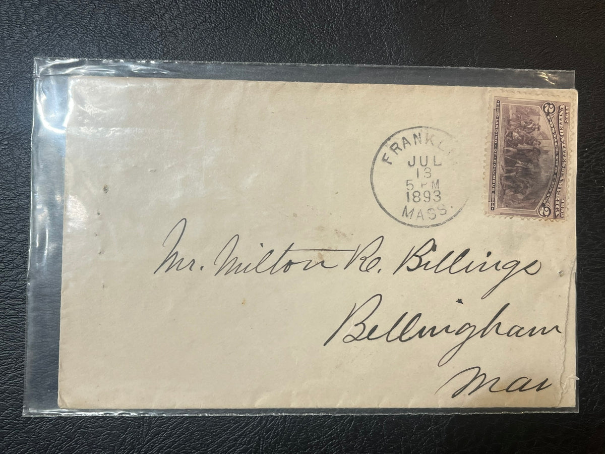 2c Landing of Columbus - Mailed July 13 1893