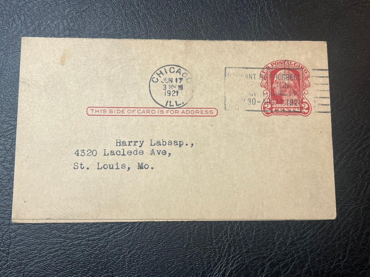 2c  George Washington + 2c Martha Washington  Postal Card