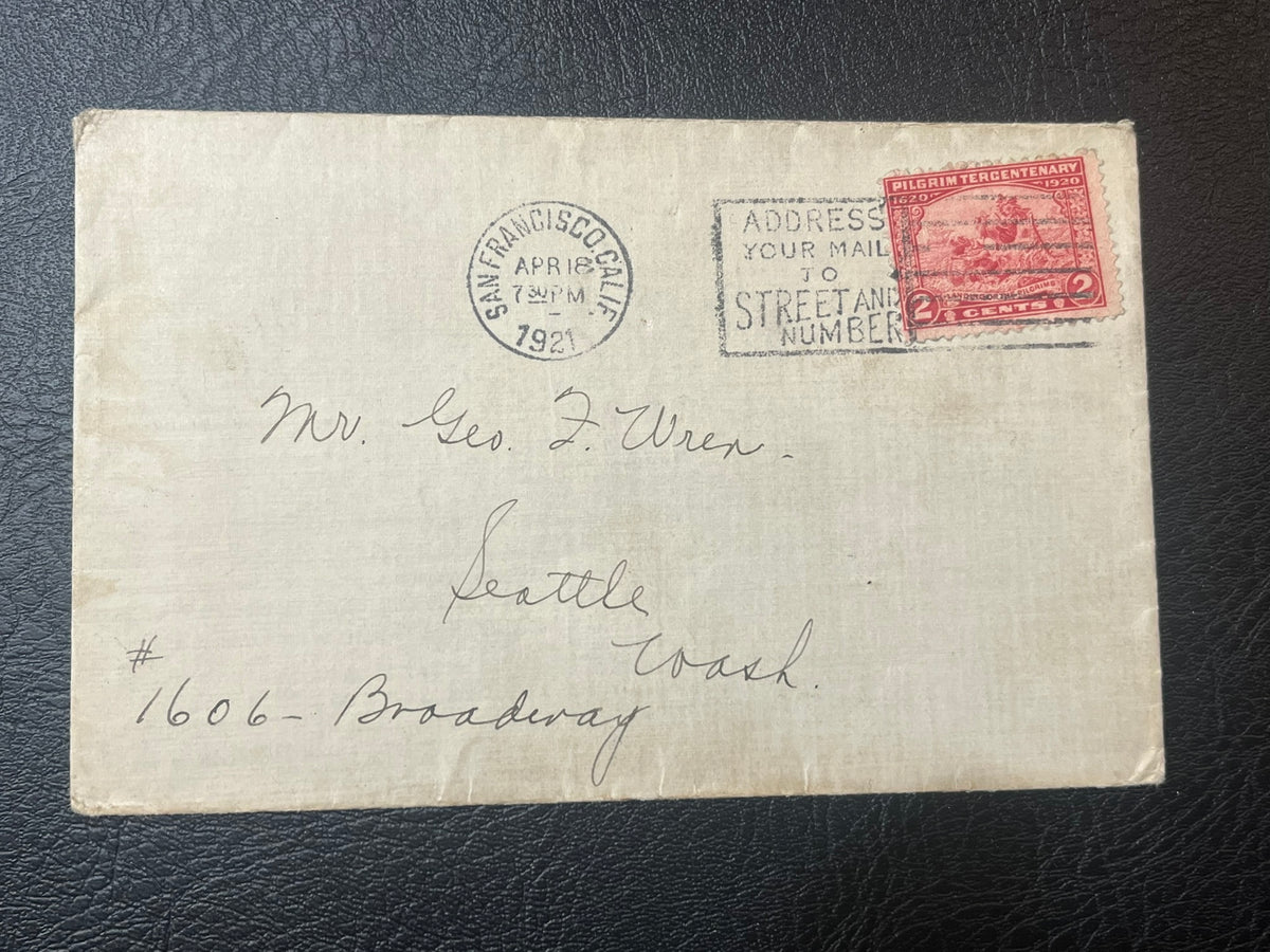 1920 2c Landing of the Pilgrims, Carmine Rose