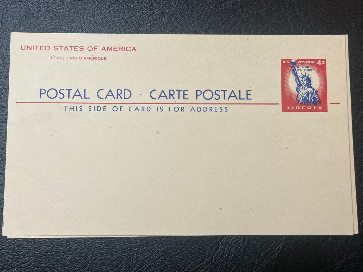 1956 4c Postal Card - Statue of Liberty