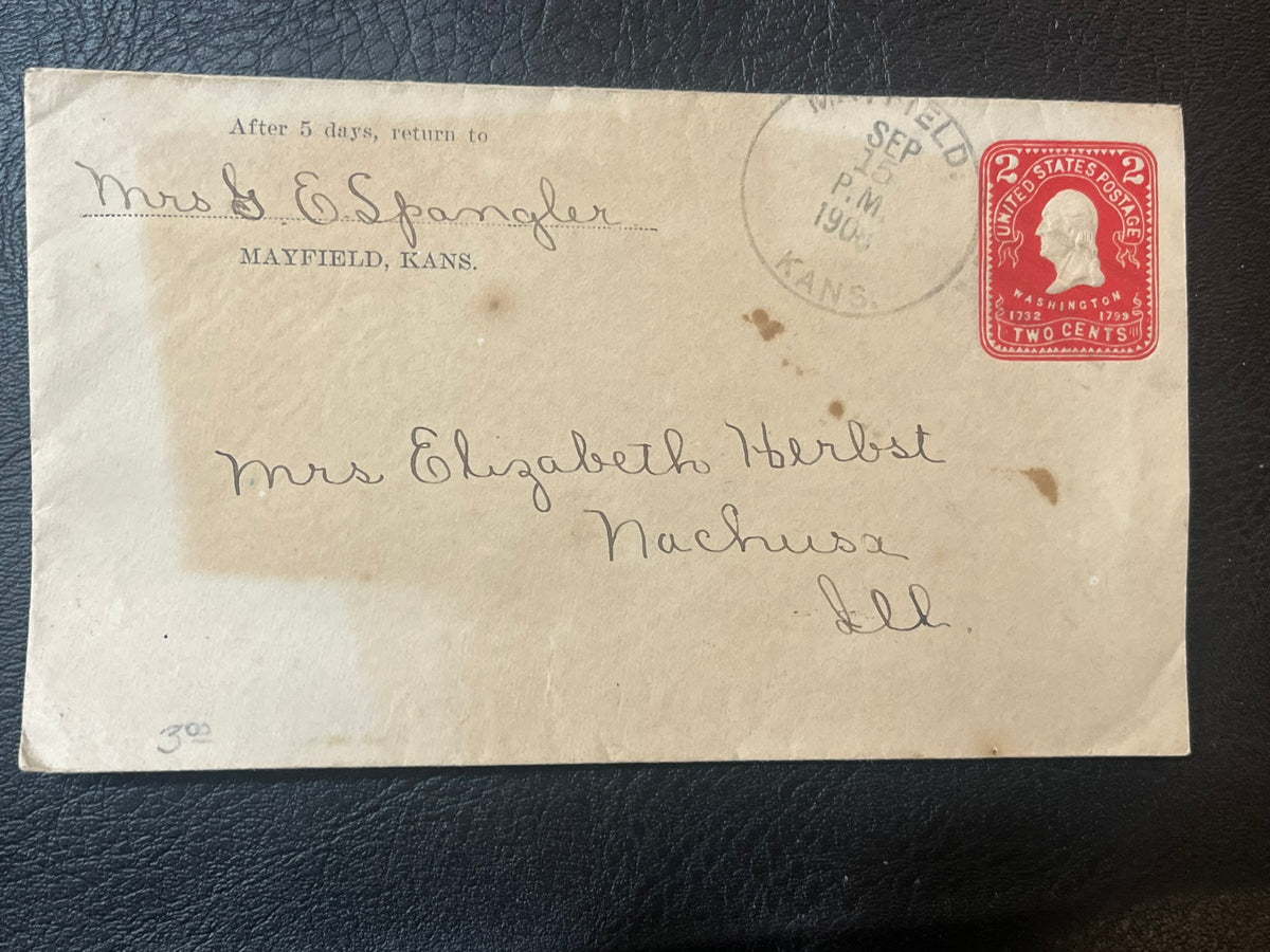 U394 2c Washington Embossed Envelope. – History Bound