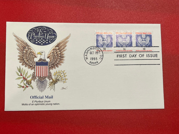 10c Official Mail FDC