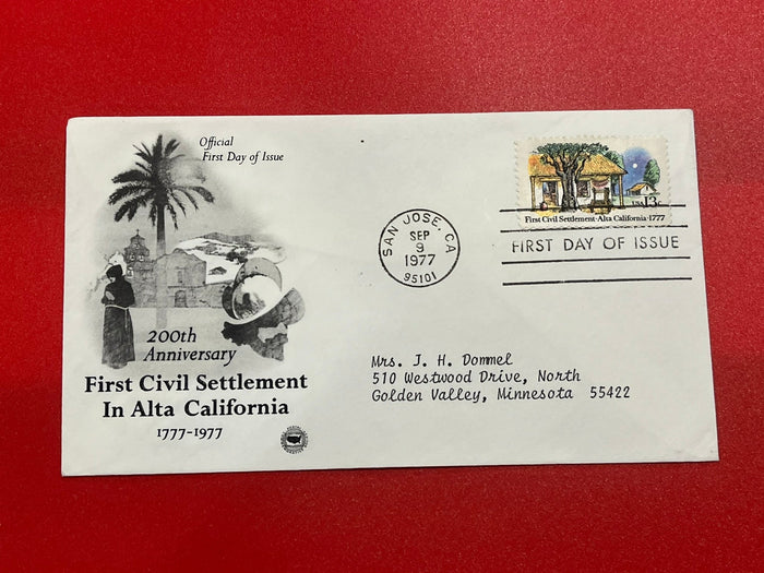 First Civil Settlement in Alta California FDC