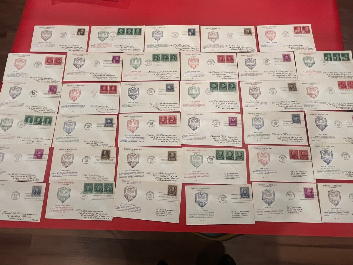 Famous American Collection of FDCs