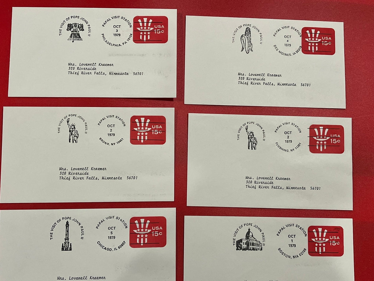 15c Prestamps  Papal Visit Set  - John Paul II