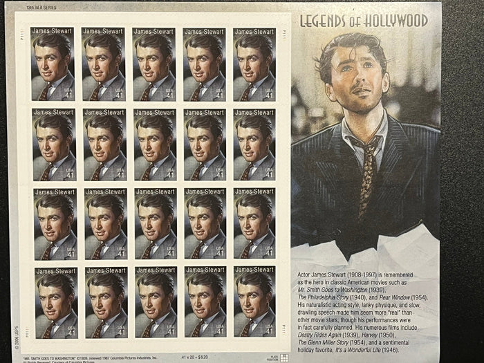 41c Legends of Hollywood: James Stewart