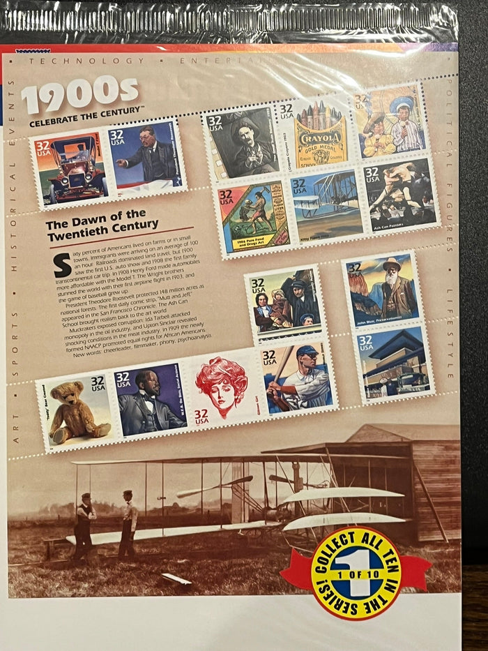 1998 32c Celebrate the Century 1900s