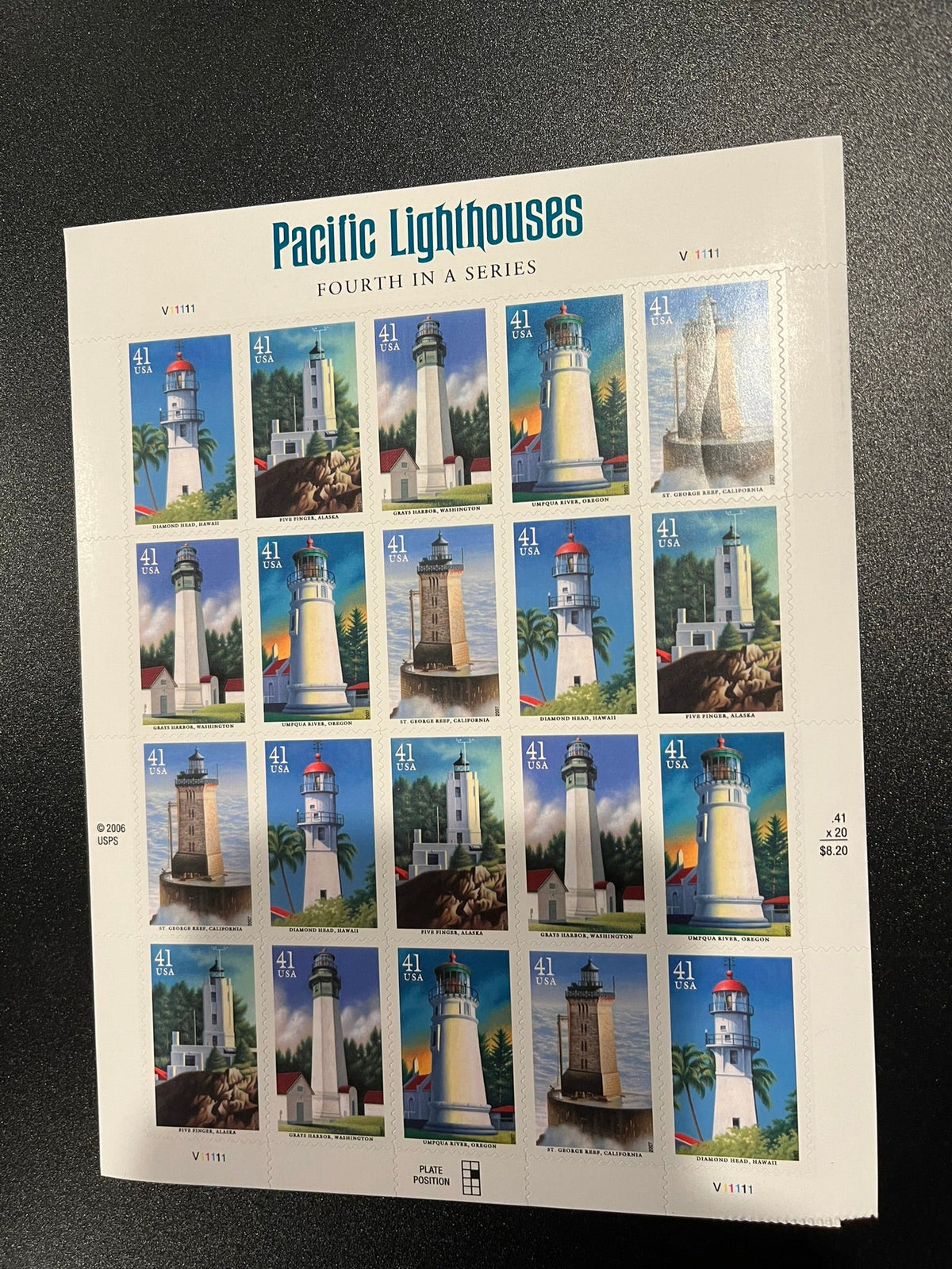 2007 41c Pacific Lighthouses