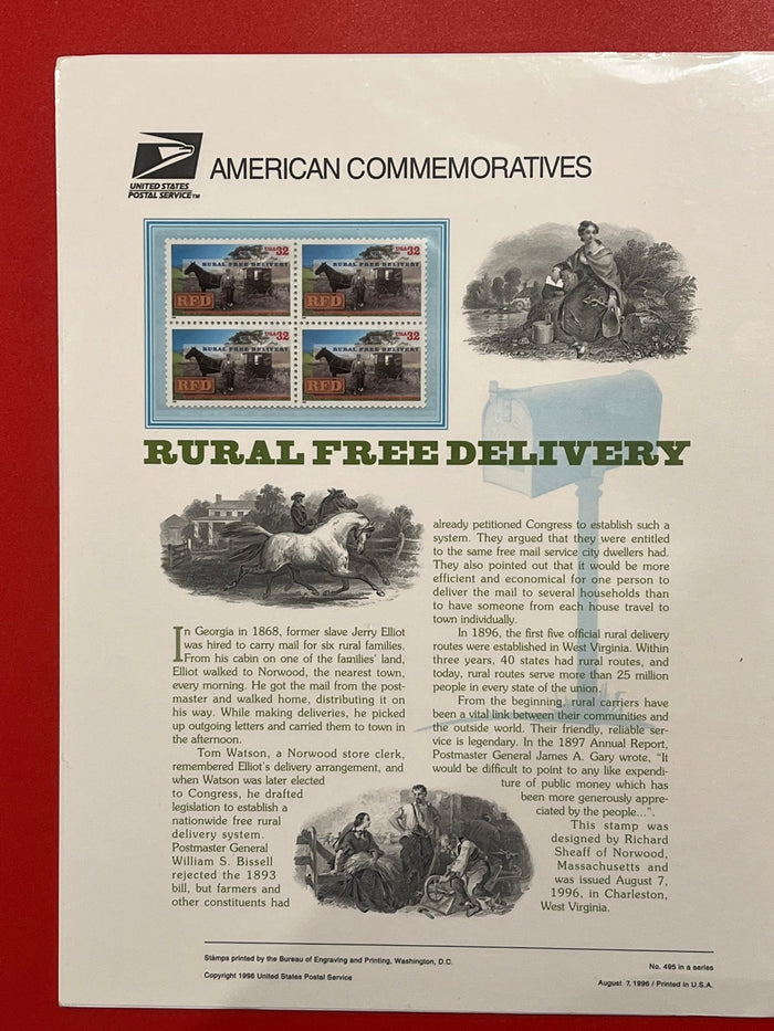 1996 32c Rural Free Delivery