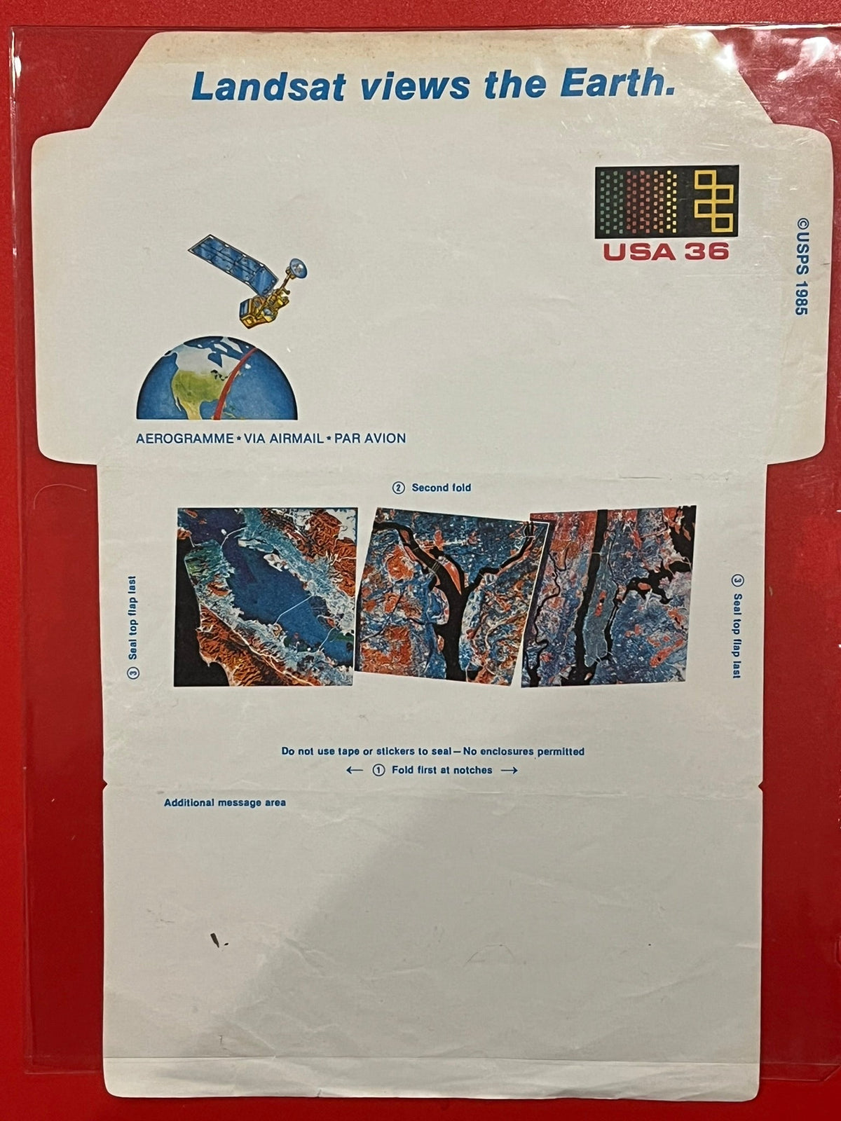 1985 36c landsat view of Earth