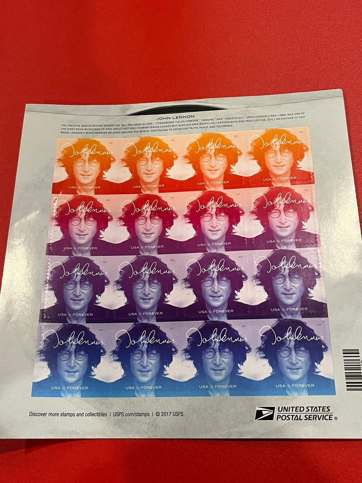 2018 Forever Stamp - Music Icons: John Lennon