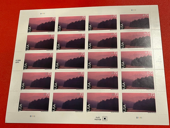 2008 72c Scenic American Landscapes - 13 Mile Woods, New Hampshire