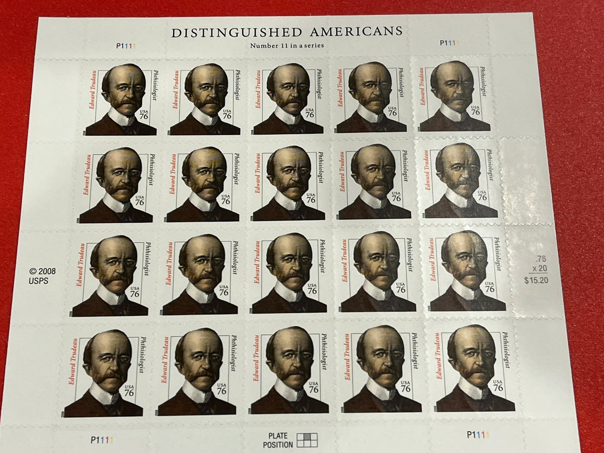 2008 76c Distinguished Americans: Edward Trudeau