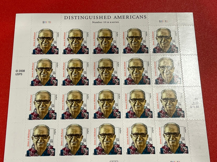 2008 59c Distinguished Americans: James Michener