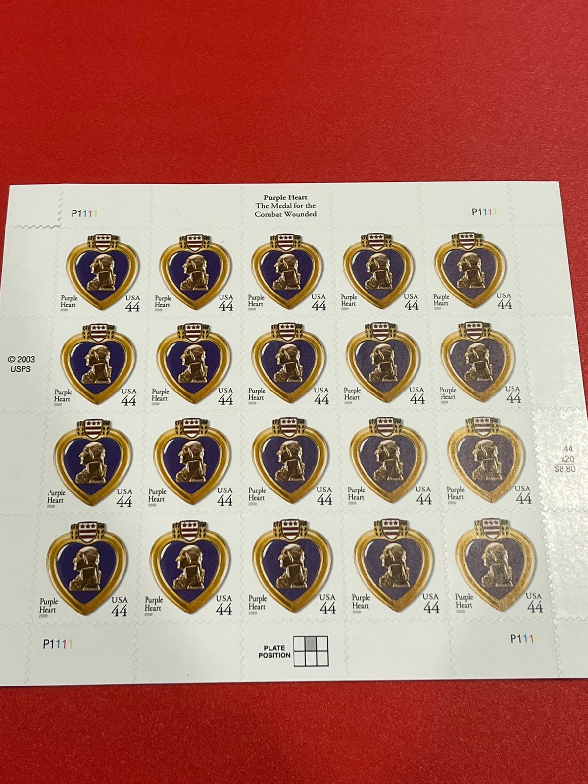 2009 44c Purple Heart