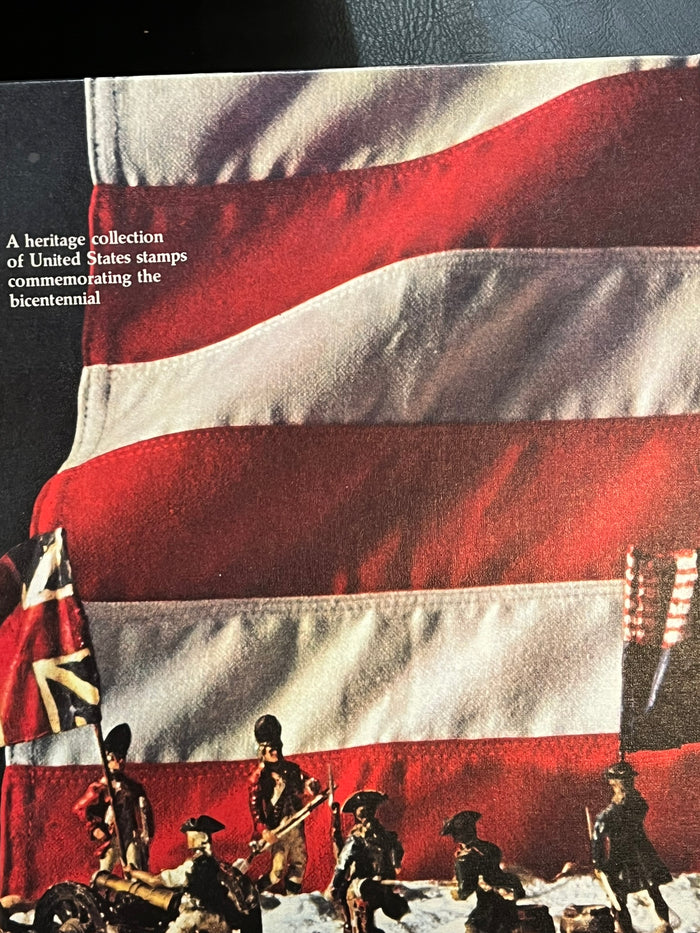A heritage collection of United States stamps commemorating the bicentennial