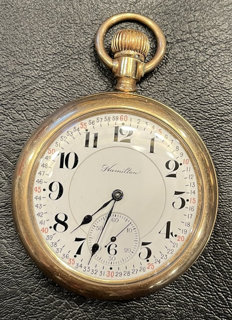 Hamilton open face pocketwatch